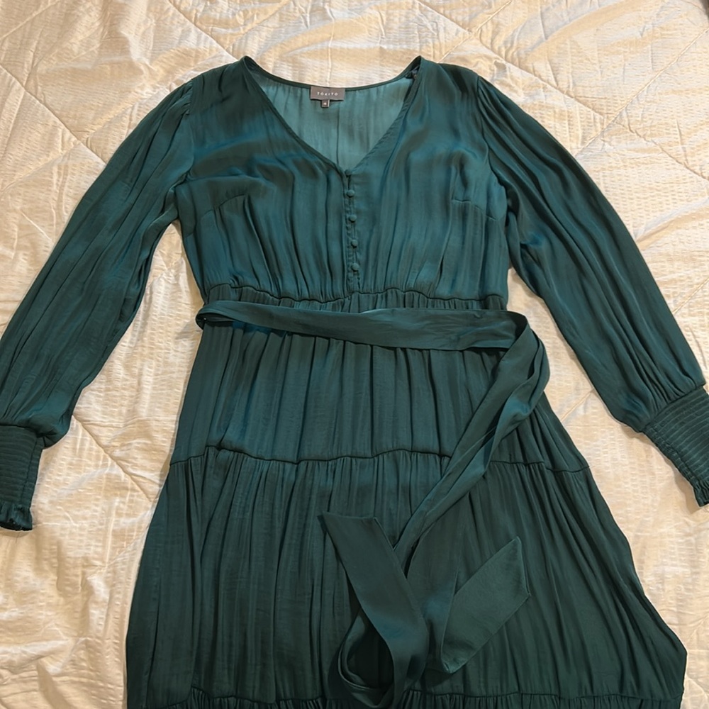 Forest Green Maxi Dress by Tokito Australia- Sz 16 AUS - 12 US